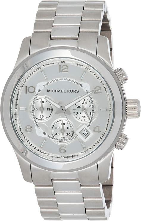 michael kors silver oversized runway watch mk8086|michael kors mk8086 watch.